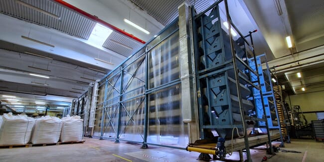 A machine in a factory.