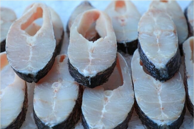 Nile perch steaks