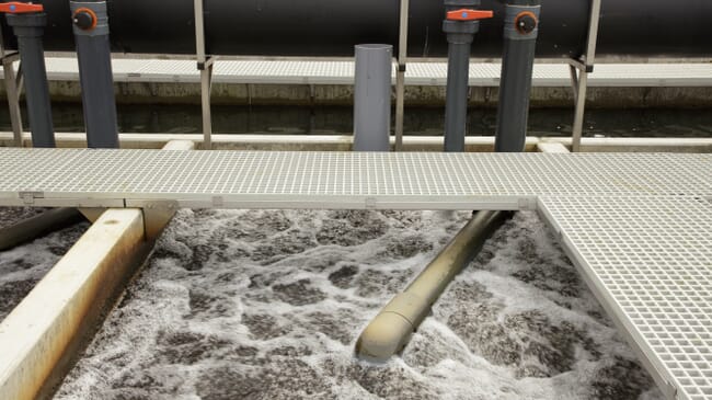 A water treatment tank.