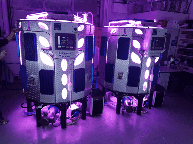 Algae photobioreactors.
